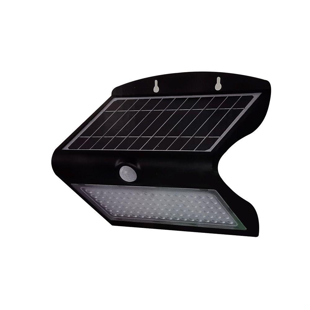 VT-767-7 8W LED SOLAR WALL LIGHT 4000k - BLACK BODY