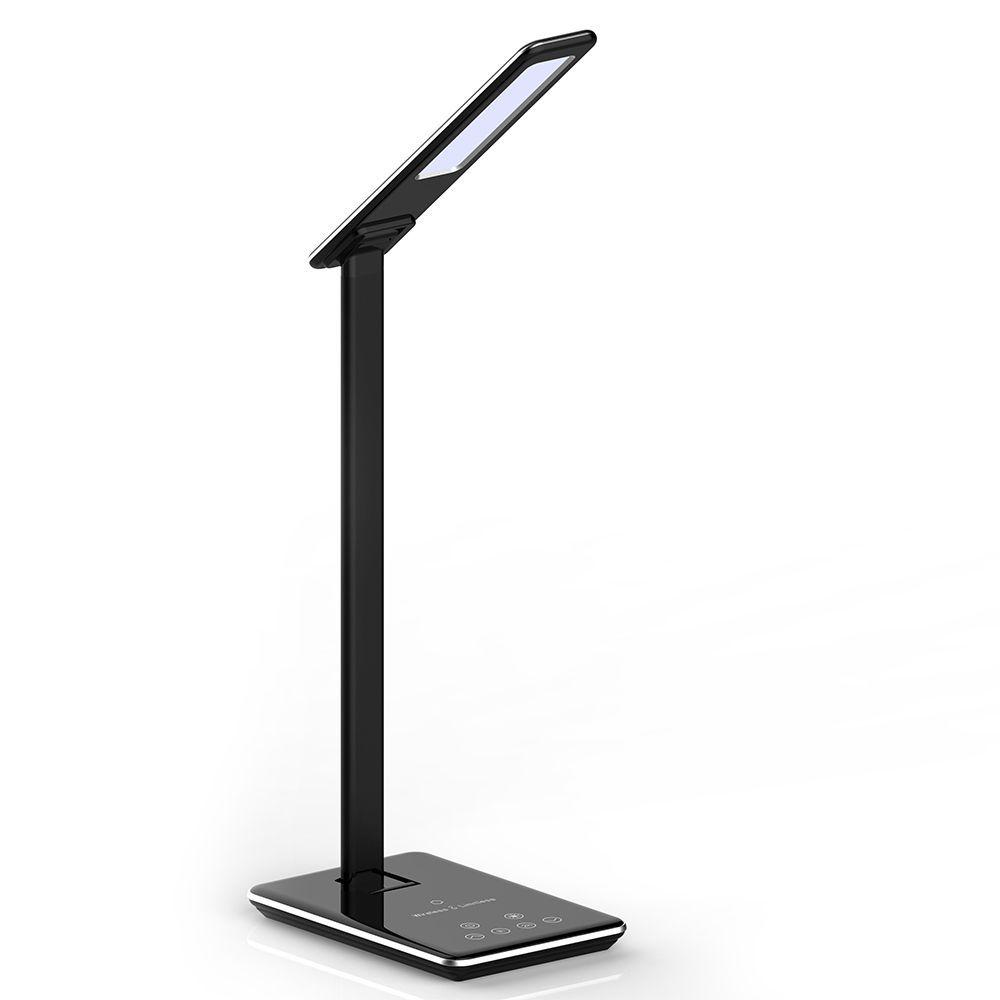 VT-7405 4W LED TABLE LAMP WIRELESS CHARGER 3000K-6500K BLACK