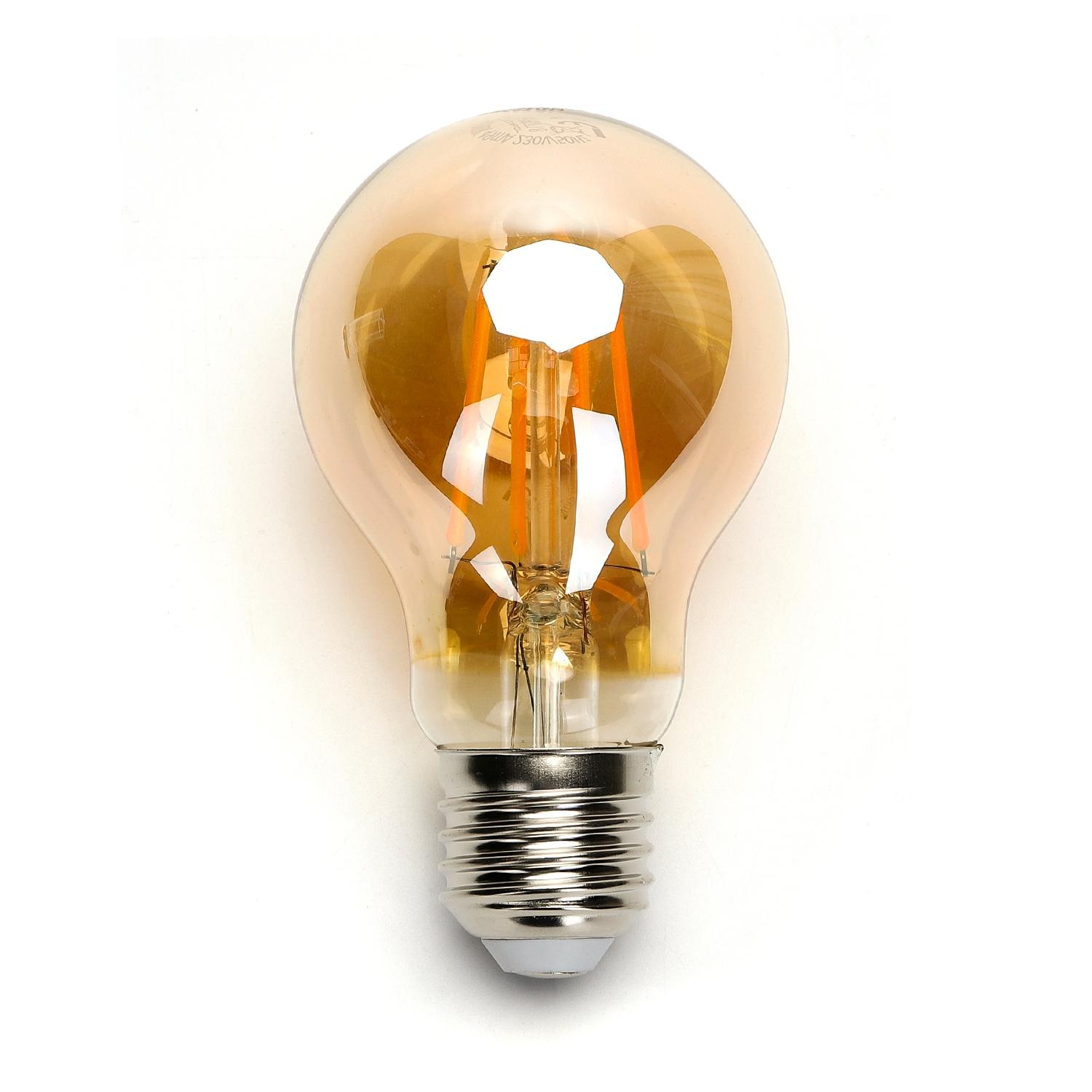 LED Filament Bulb (Amber) A60 E27 8W