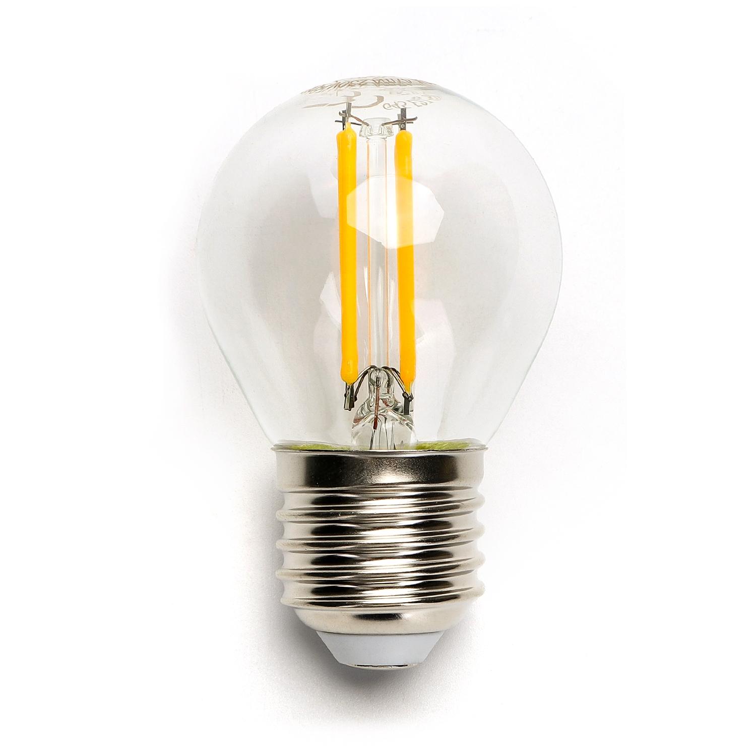 LED Filament Bulb (Clear) G45 E27 4W