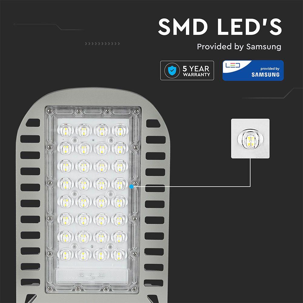 VT-54ST 50W LED SLIM STREETLIGHT SAMSUNG CHIP 4000K(120LM/W)