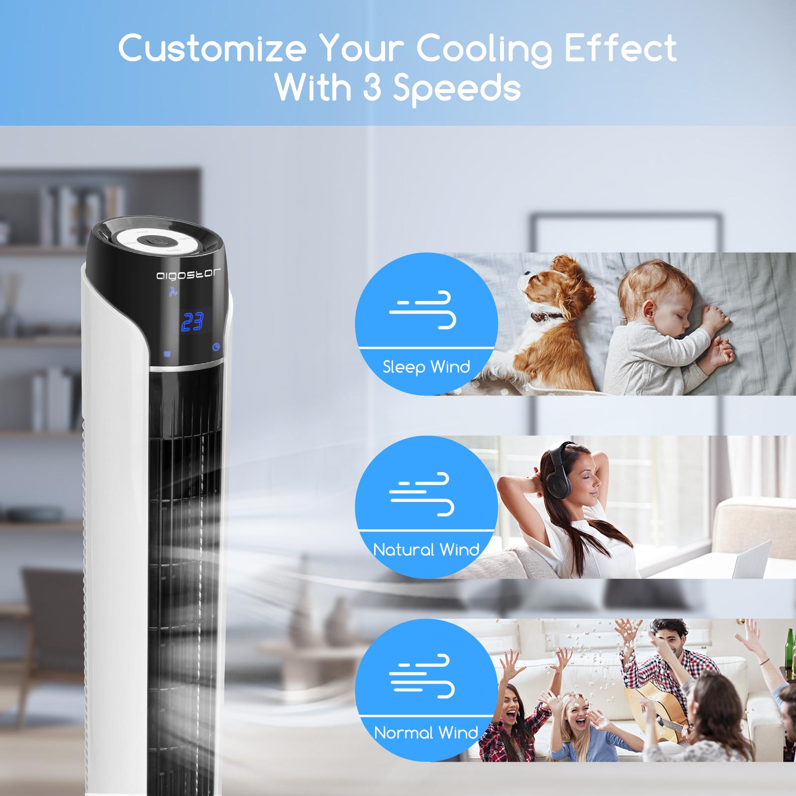 36-in electronic tower fan (Remote control)