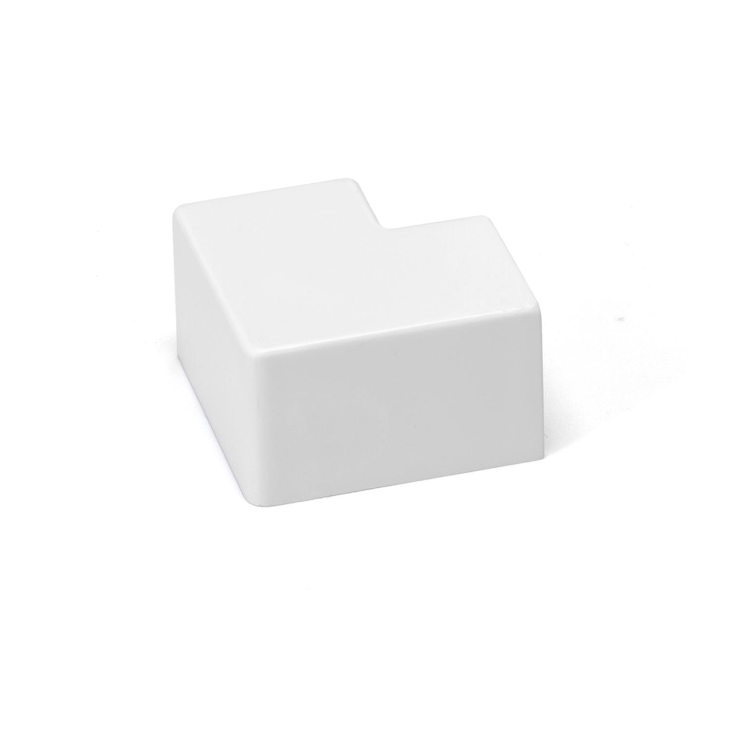 PVC Square Trunking Flat Bend White 16*16mm 4pcs