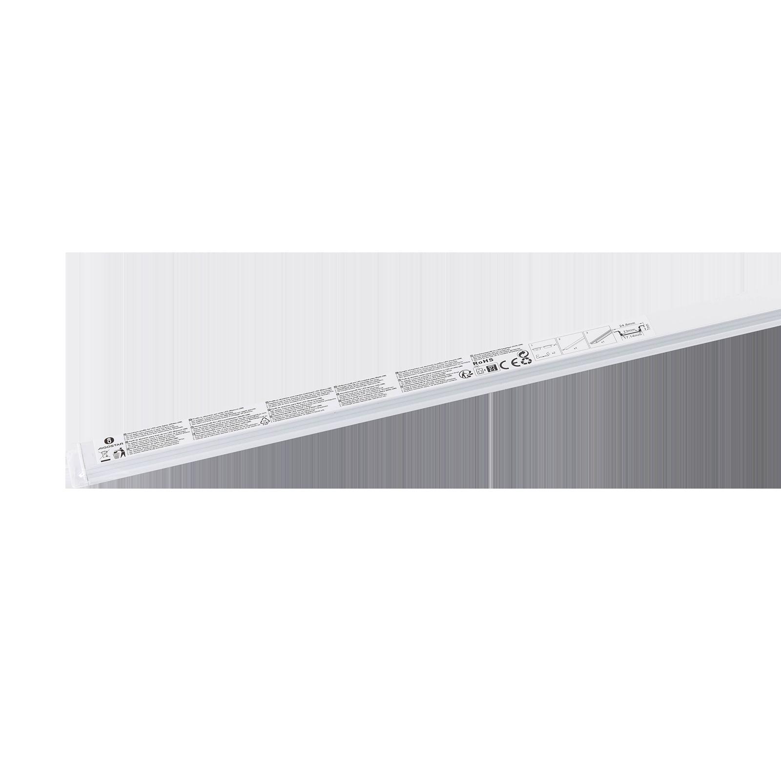 Flush-mounted LED strip channel, 2m, white