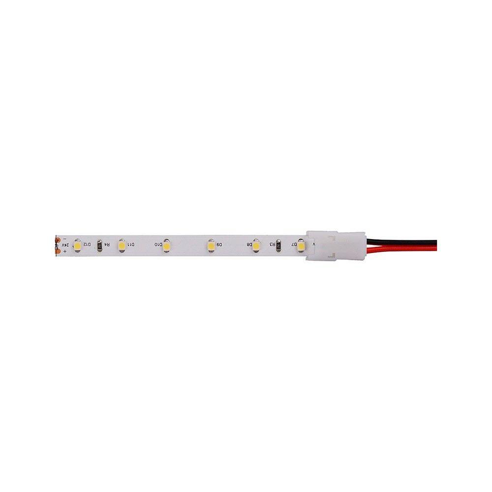 Złączka do taśm LED 10mm, zasilająca z przewodem, IP20, VTAC, SKU 2660