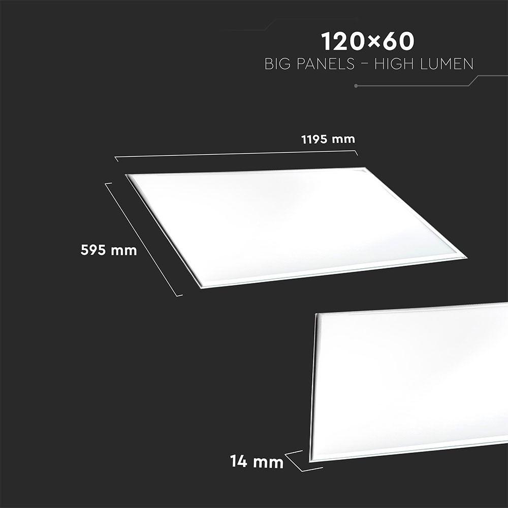 45W Panel LED 1200x600mm, Barwa:4000K, HIGH LUMEN, Opakowanie: 2szt., VTAC, SKU 6332