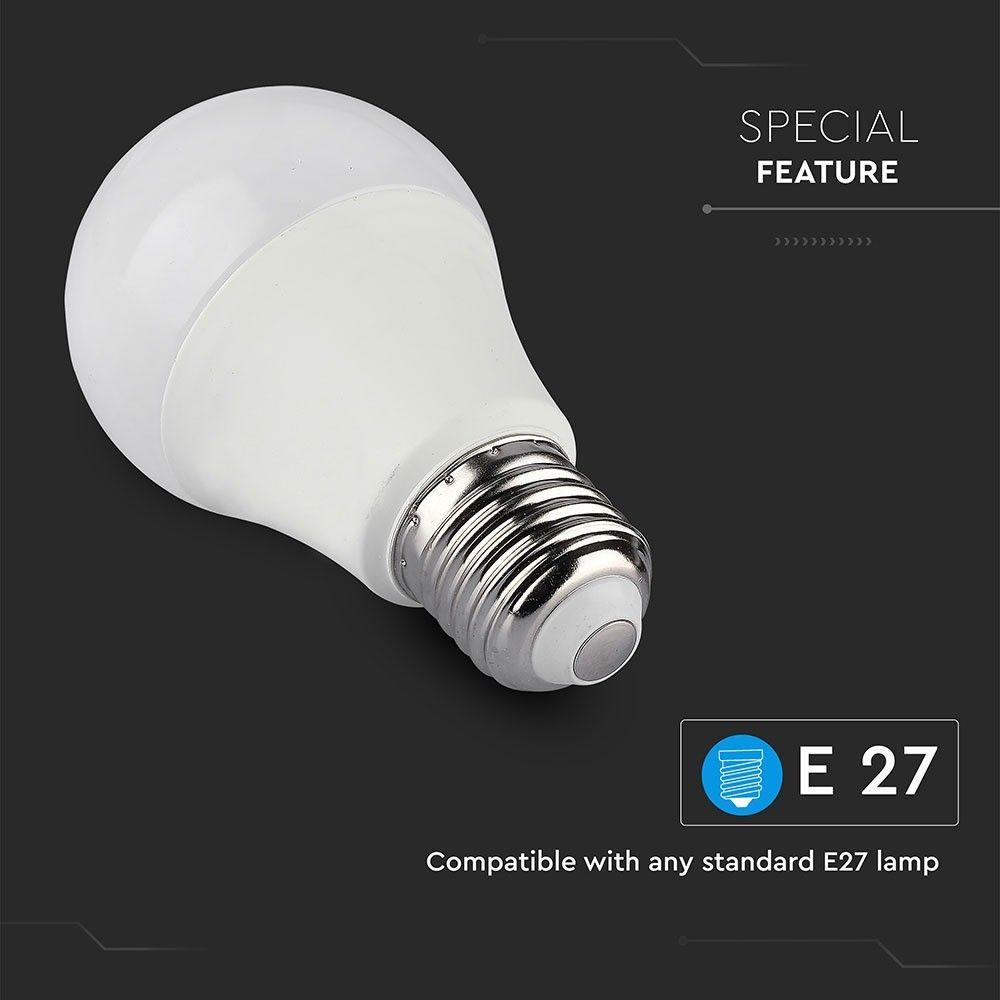 VT-5119 10W A60 BULB COMPATIBLE WITH ALEXA & GOOGLE HOME RGB+WHITE E27