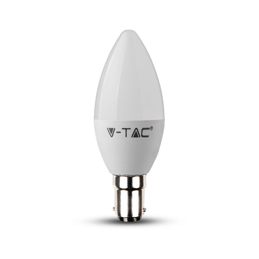 VT-299D 5.5W PLASTIC CANDLE BULB SAMSUNG CHIP 3000K B15 DIMMABLE