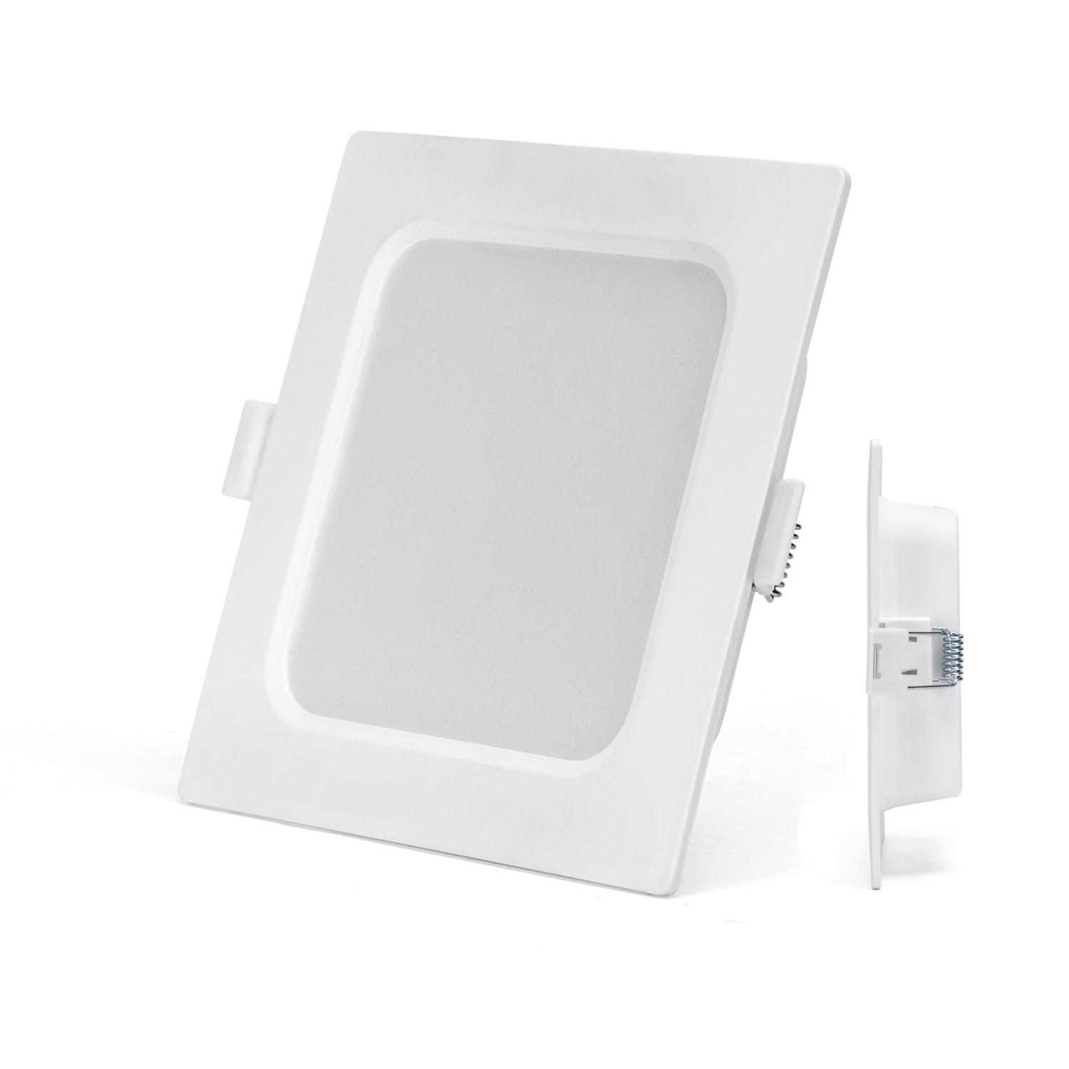 E6 LED  Flush-mounted Square Downlight 6W White Light