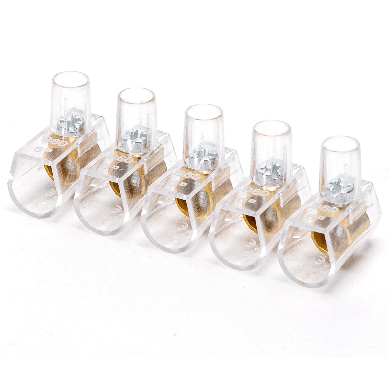 B60 Terminal Blocks Transparent & brass