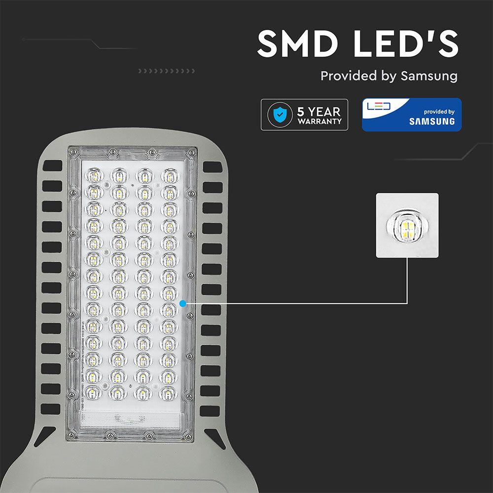 100W Lampa uliczna LED Slim, Chip SAMSUNG, Barwa:4000K, Wydajność: 120lm/w, VTAC, SKU 960