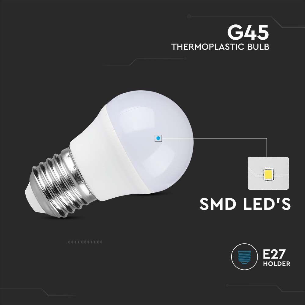 VT-1812 3.7W G45 LED PLASTIC BULB WITH SAMSUNG CHIP 6500K E27