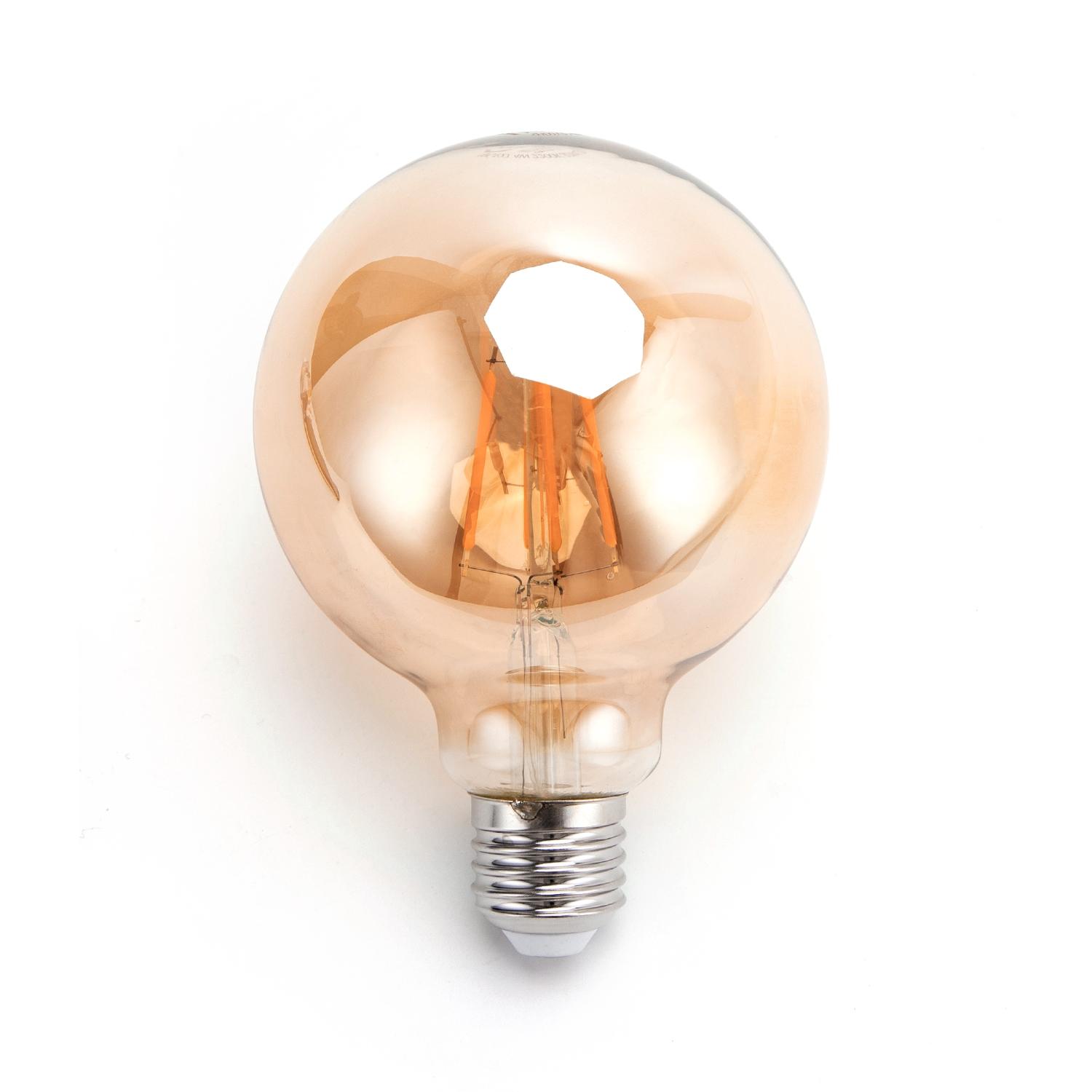 LED Filament Bulb (Amber) G95 E27 4W