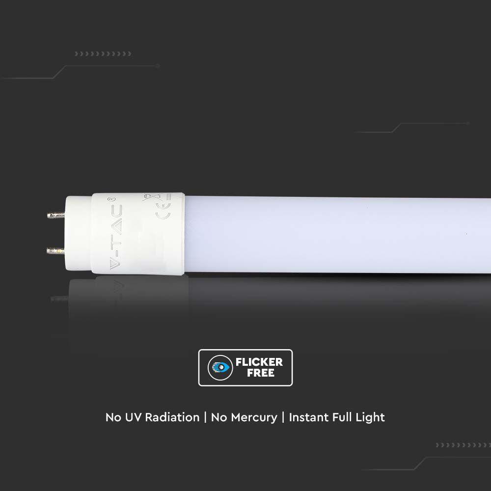 VT-1607 7W T8 LED PLASTIC TUBE NON ROTATABLE 60CM 3000K G13 140LM/W