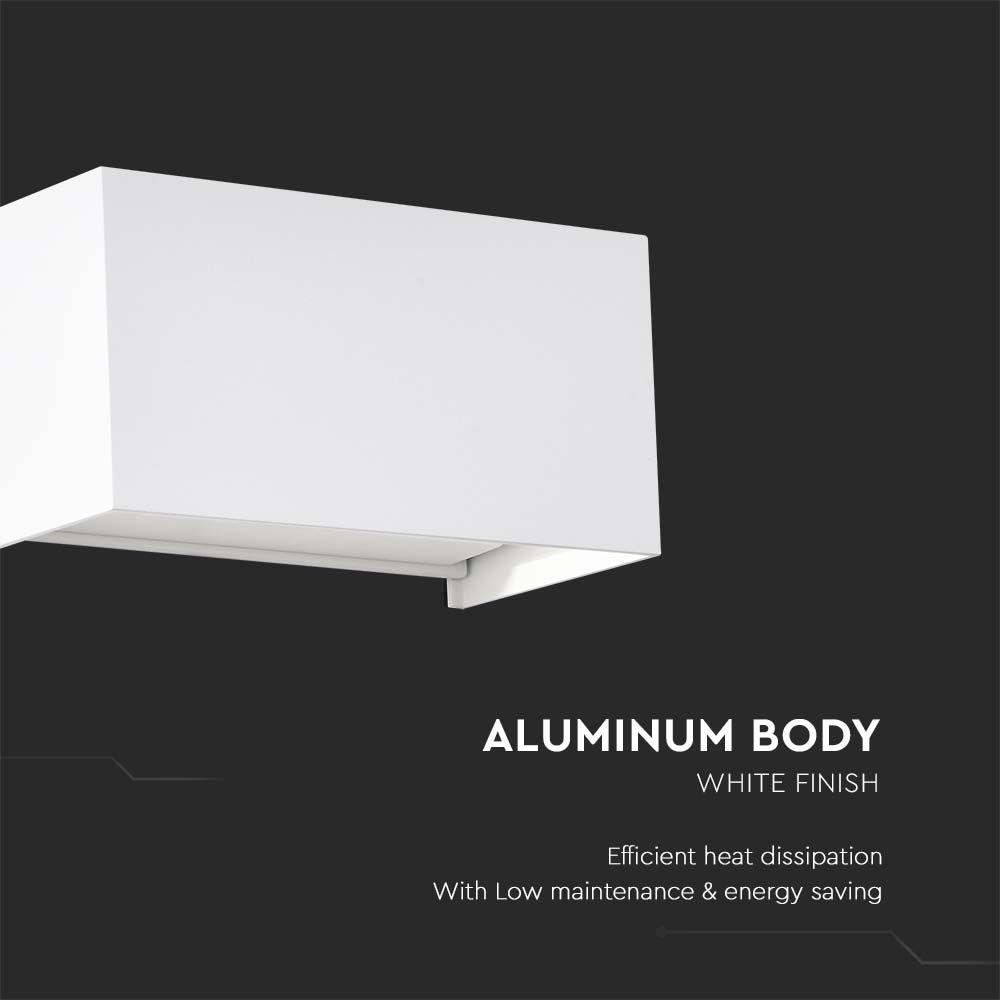 VT-8125 24W LED WALL LIGHT 3000K WHITE BODY