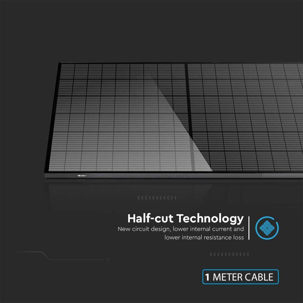 DEDYKOWANY ZESTAW PANELI FOTOWOLTAICZNYCH O MOCY (4,92 kW) PANEL VT-410B O MOCY 410kWP x 12 SZT, MONO KRYSTALICZNY, HALF CUT, W CZARNEJ RAMIE ALUMINIOWEJ, KABEL 100CM 4mm², WYMIARY (D:1722*1134*35MM) , VTAC, SKU 11562