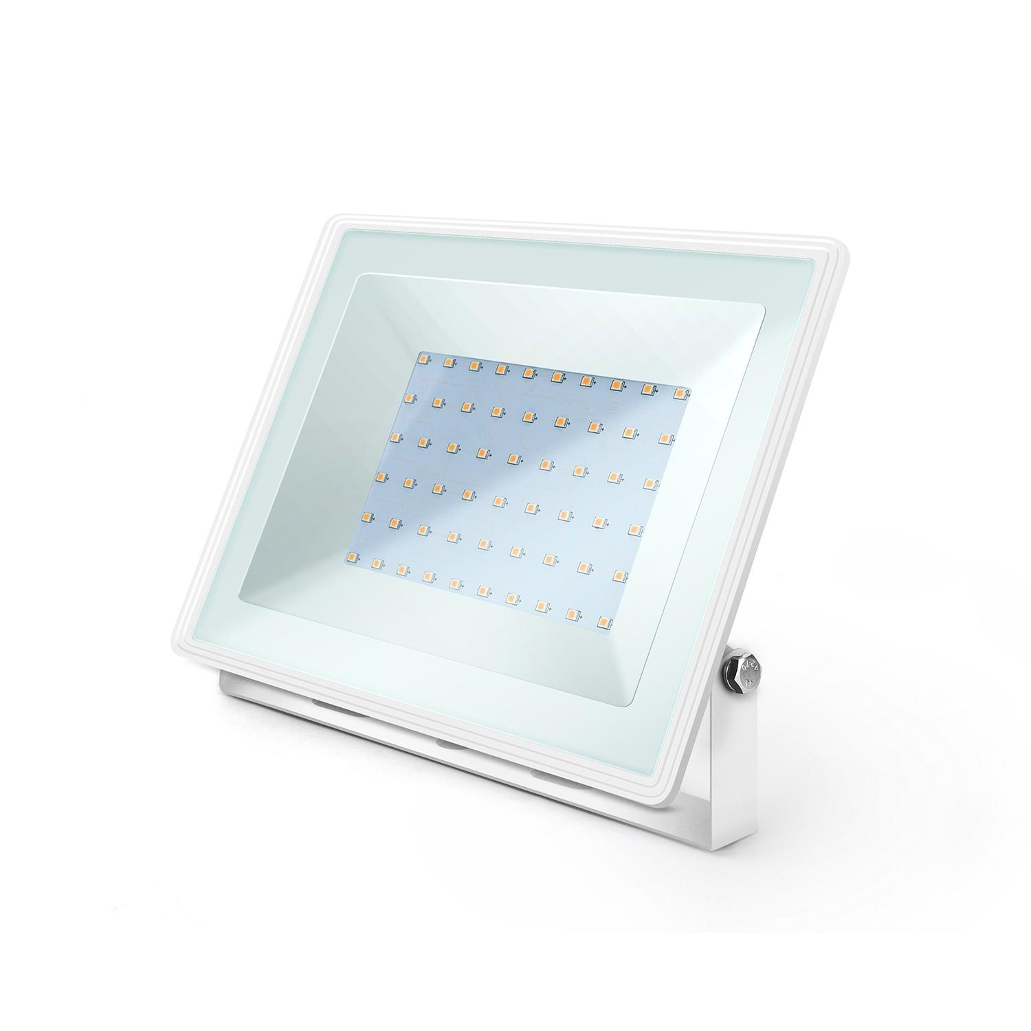 LED Ultracienki reflektor biały 50W (Odlewanie ciśnieniowe) (50W,4000K,IP65)