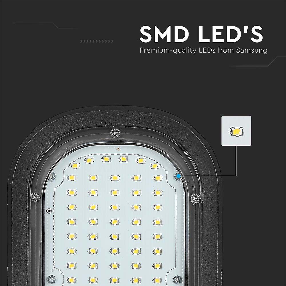 50W Lampa uliczna LED, Chip SAMSUNG, Barwa:6400K, 3 LATA GWARANCJI , VTAC, SKU 21540