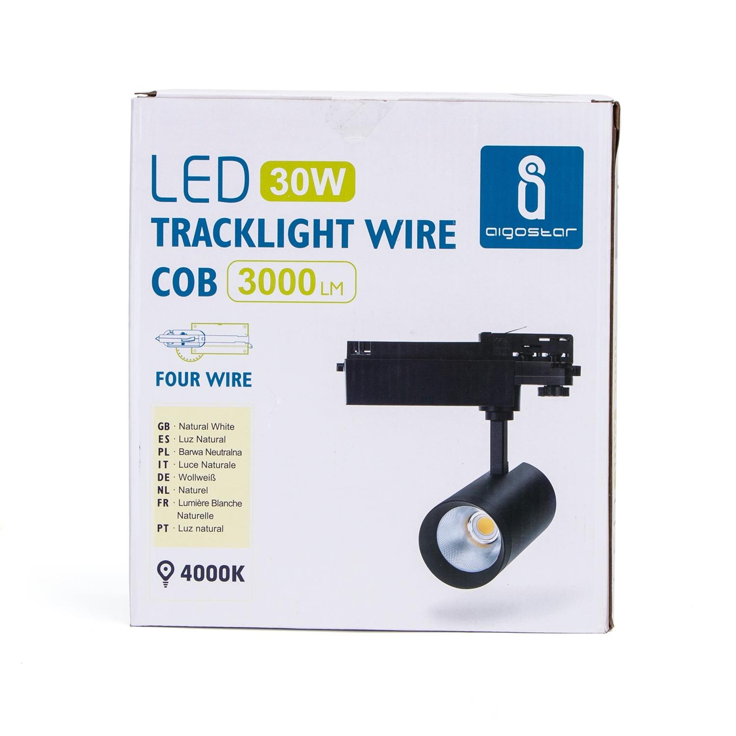 4 wires track light 30W Natural White