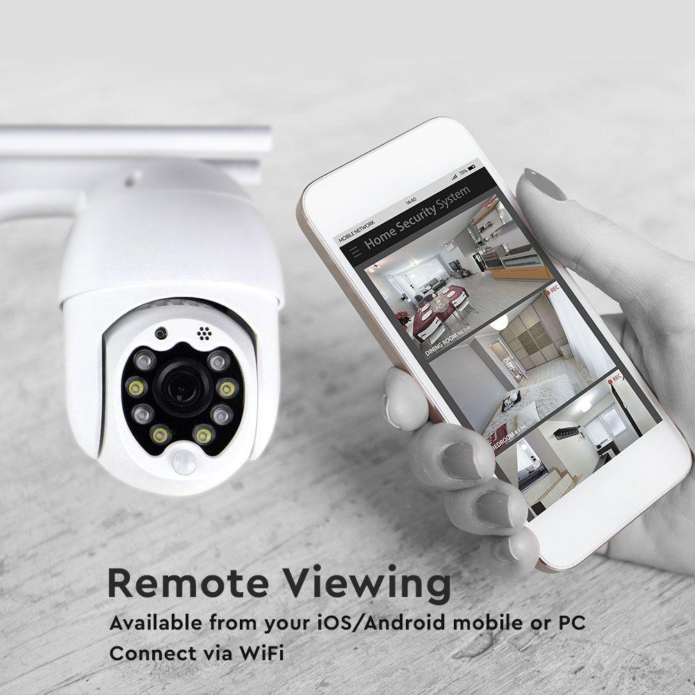 VT-5158 IP OUTDOOR WIFI CAMERA WITH 8 LED LIGHTS-3MP-IP65-DOME