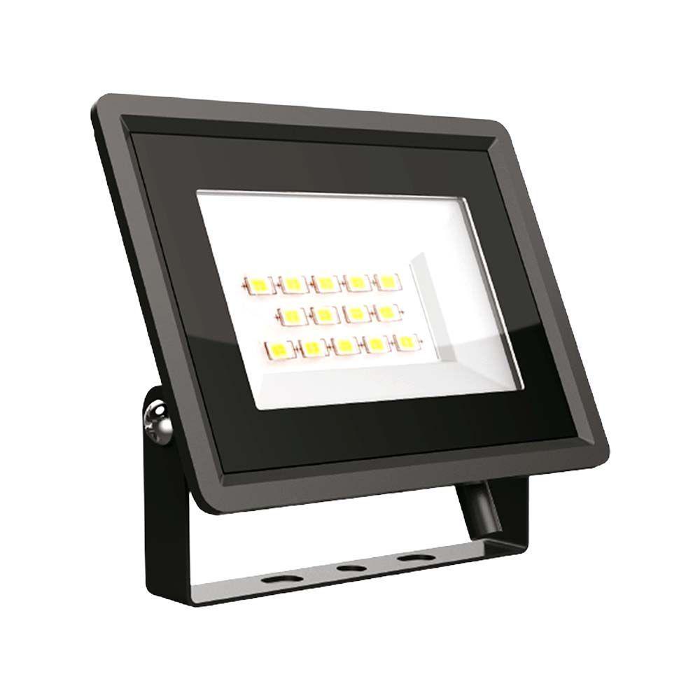 10W Naświetlacz LED, Seria: F-Class, Barwa:3000K, Obudowa: Czarna, VTAC, SKU 6727