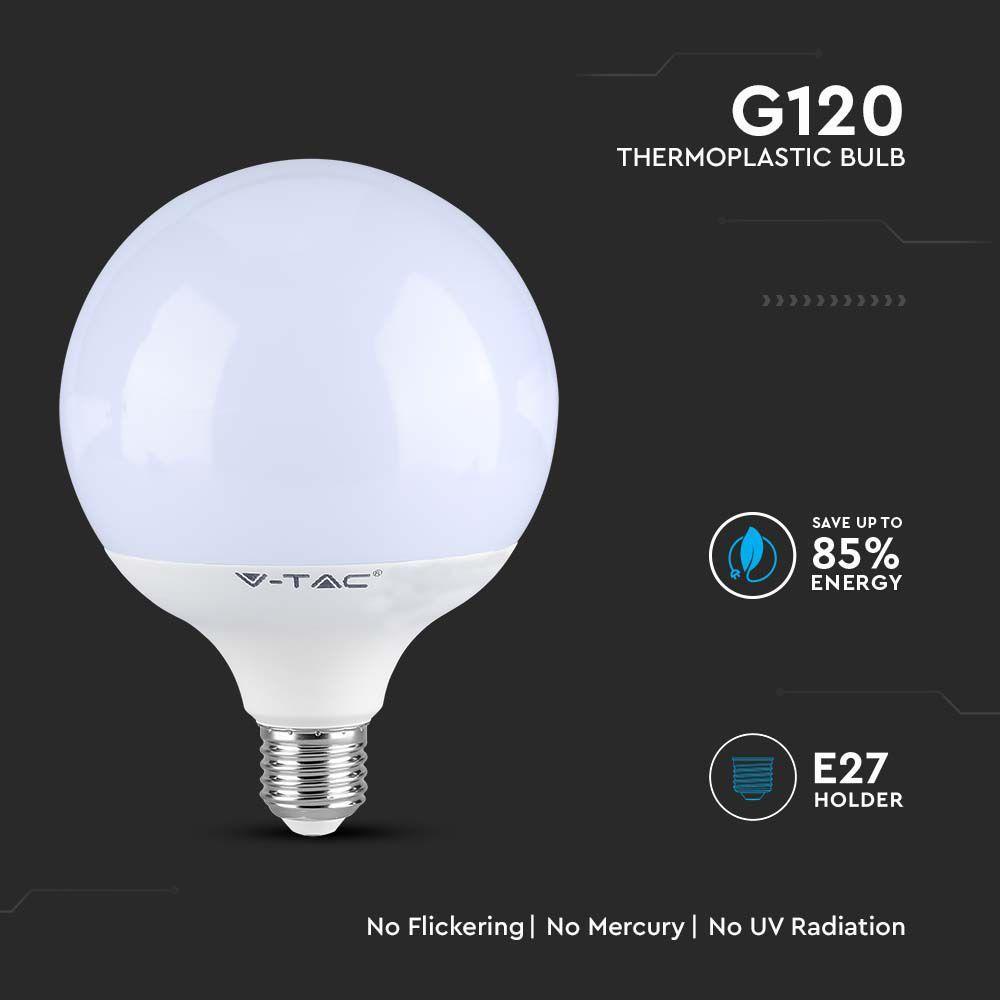 22W Żarówka LED G120, Chip SAMSUNG, Barwa:3000K, Skuteczność: 120lm/W, Trzonek:E27 , VTAC, SKU 2120021