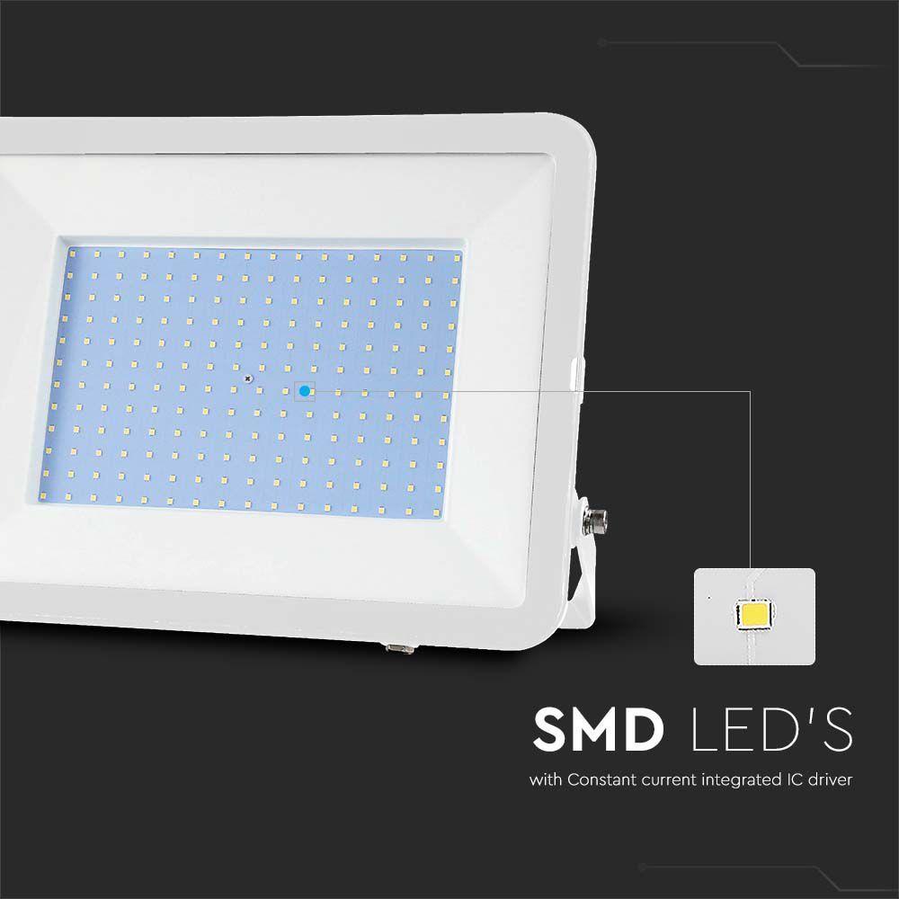 300W Naświetlacz LED SMD, Chip SAMSUNG, Barwa:6500K, Obudowa: Biała, VTAC, SKU 10034