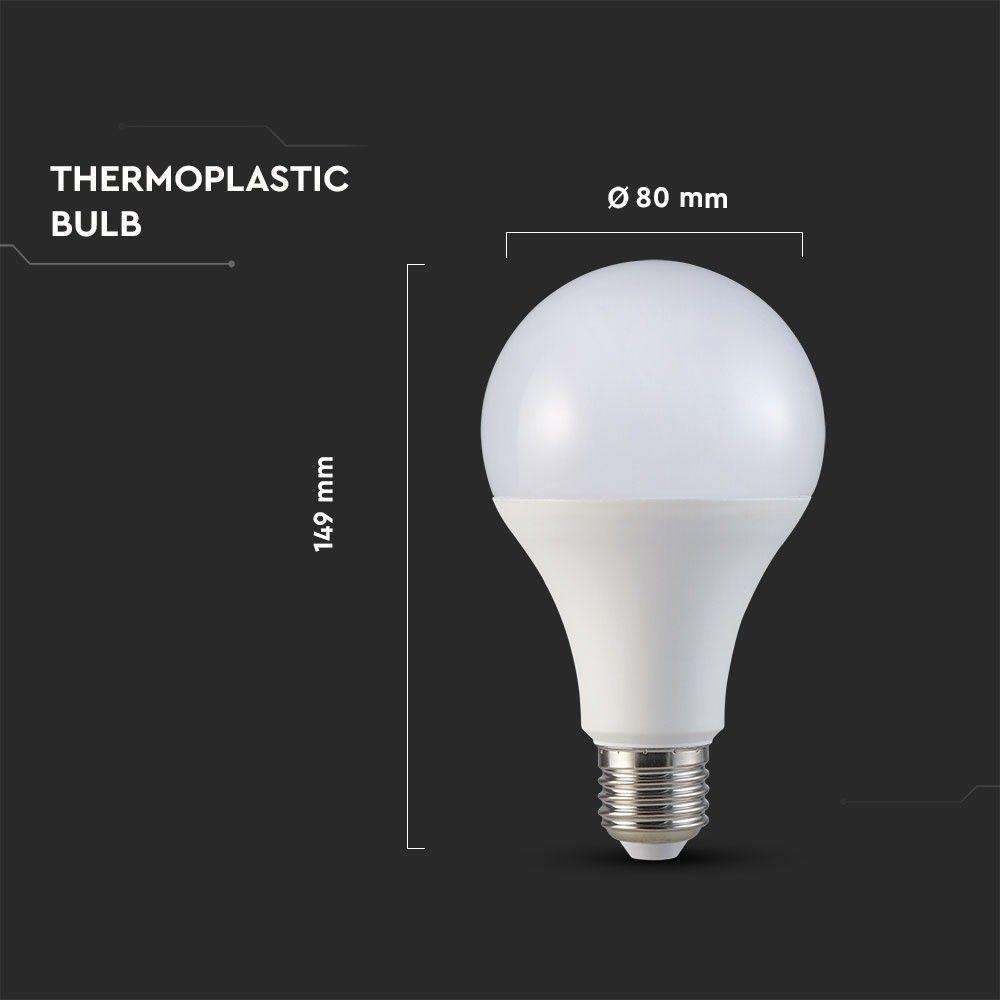 VT-233 20W A80 LED PLASTIC BULB SAMSUNG CHIP 4000K E27