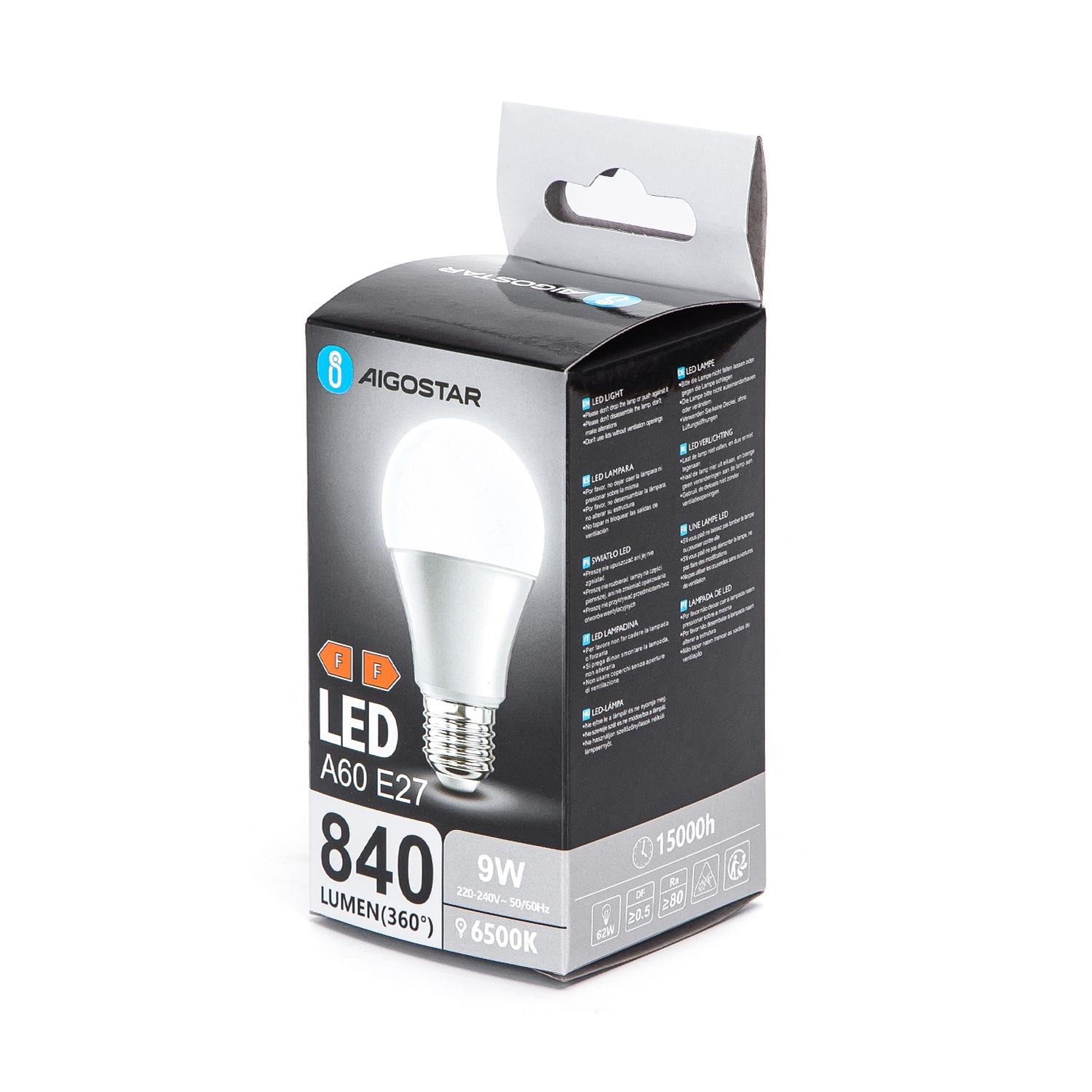 LED E27 A60 9W