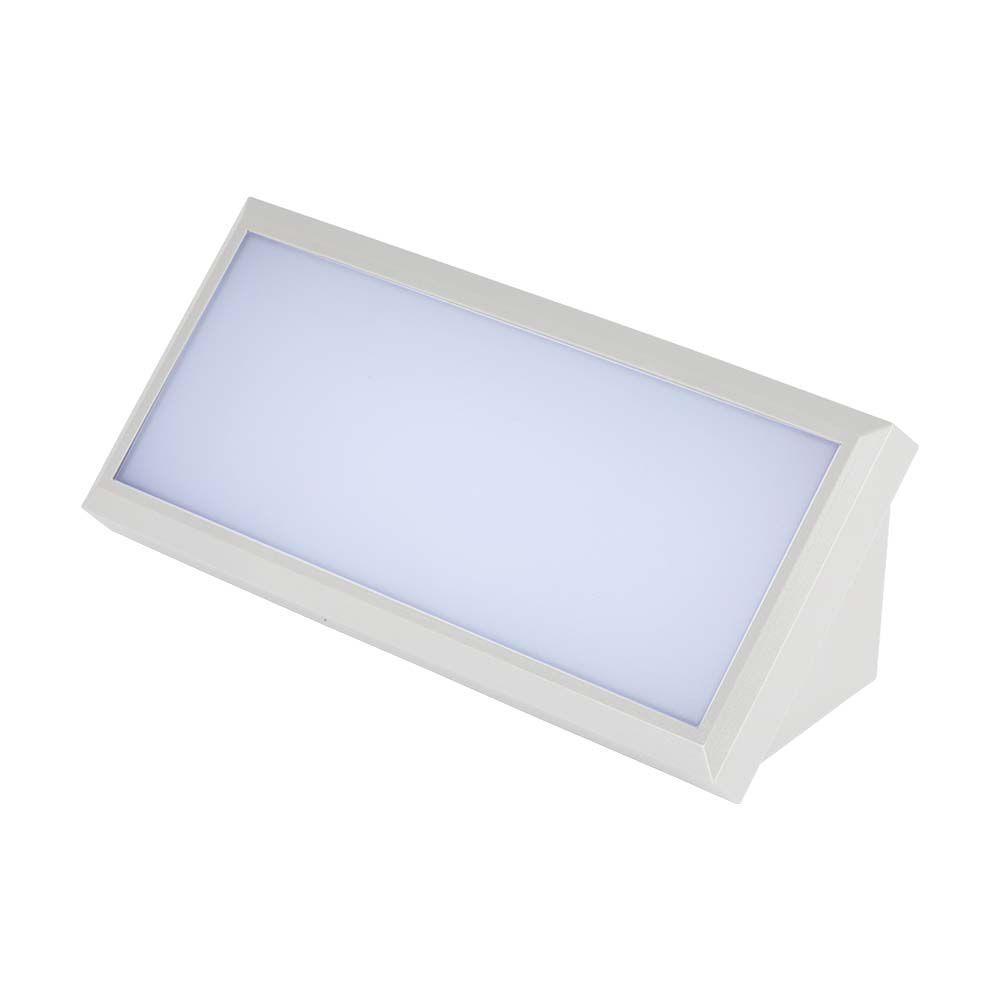 12W Lampa ścienna LED, Ukośna, Barwa:4000K, Obudowa: Biała, VTAC, SKU 6814