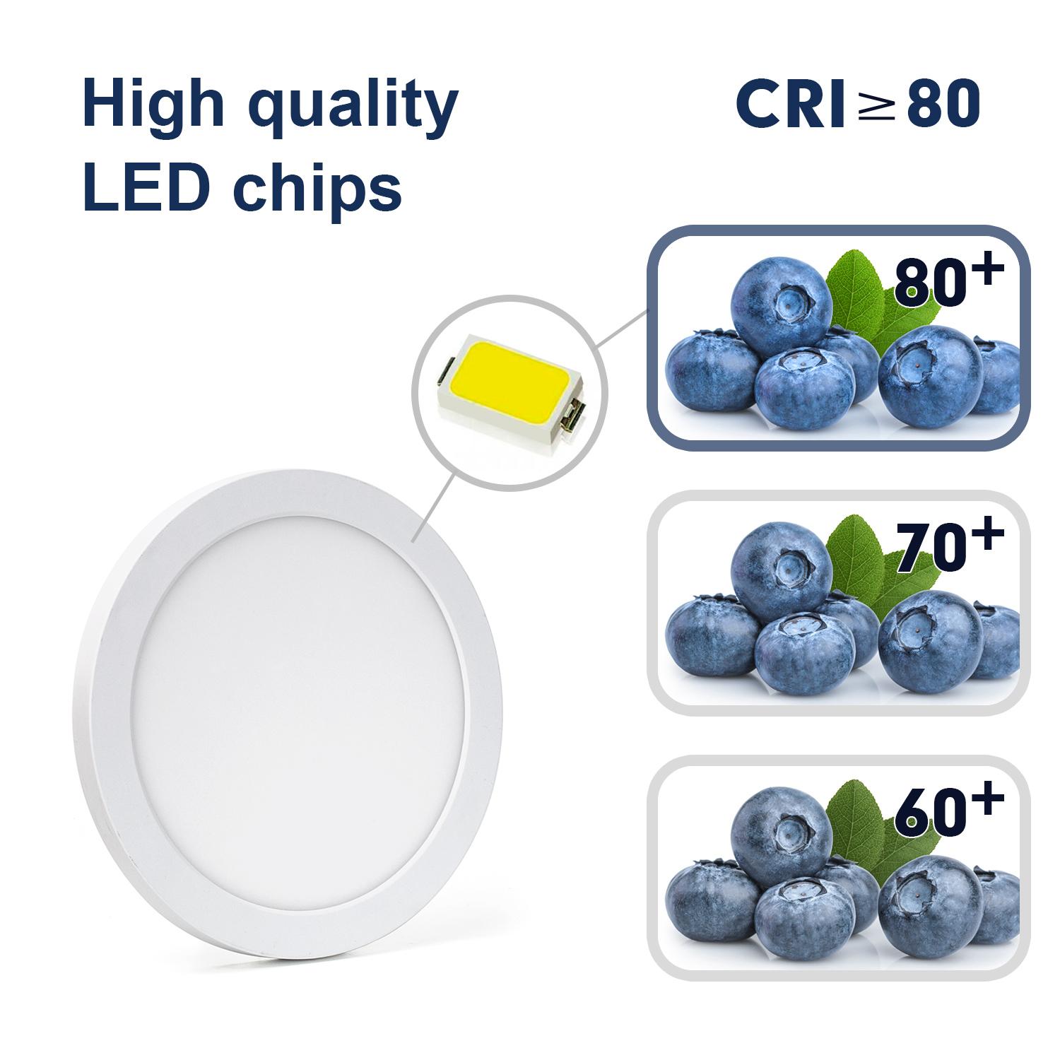 Downlight okrągły LED E6 24W Regulowana wielkość i temperatura koloru (24W,3000K/4000K/6000K,2200lm)