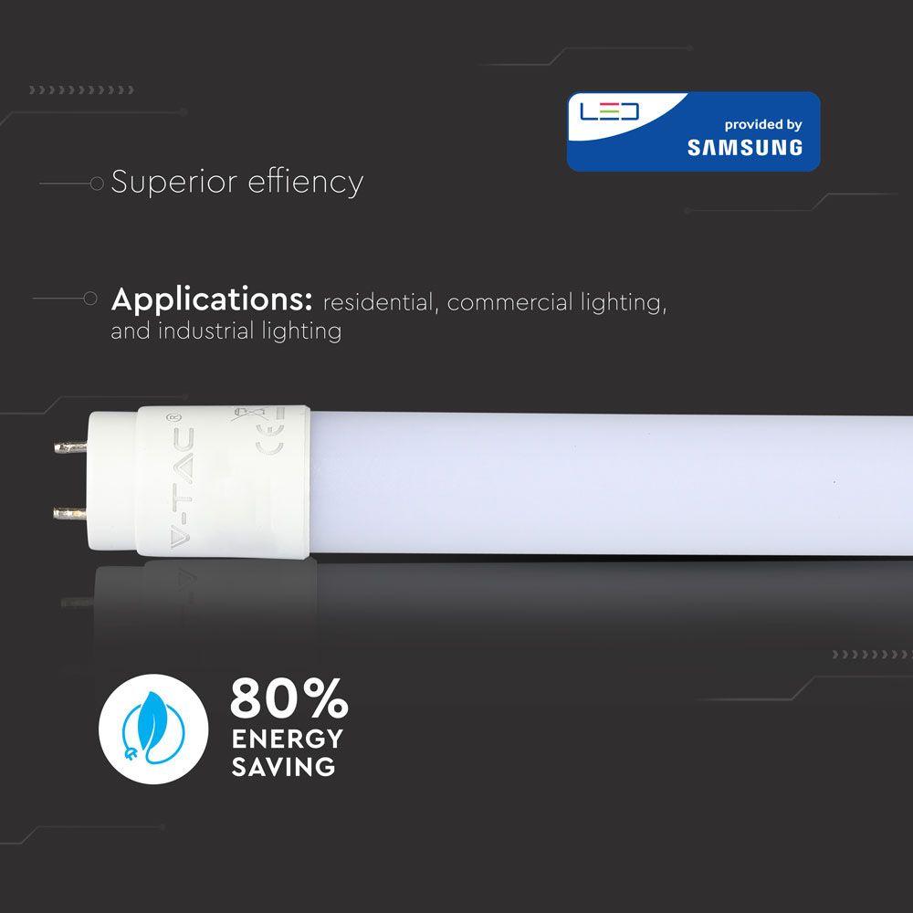 22W Świetlówka LED PLASTIK 150 cm, Chip SAMSUNG, Barwa:4000K, HIGH LUMENS, VTAC, SKU 674