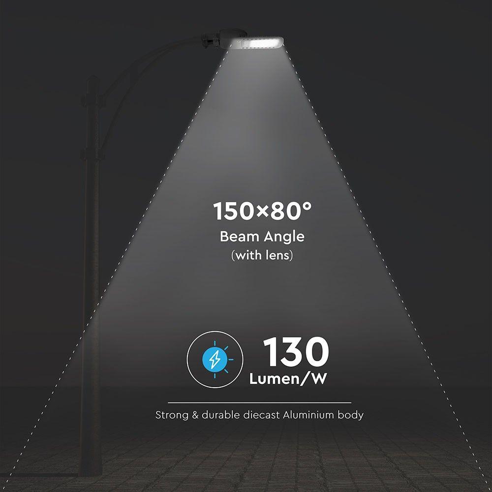 VT-80ST 80W LED STREETLIGHT(TYPE III-M LENS) SAMSUNG CHIP 4000K (130LM/W)