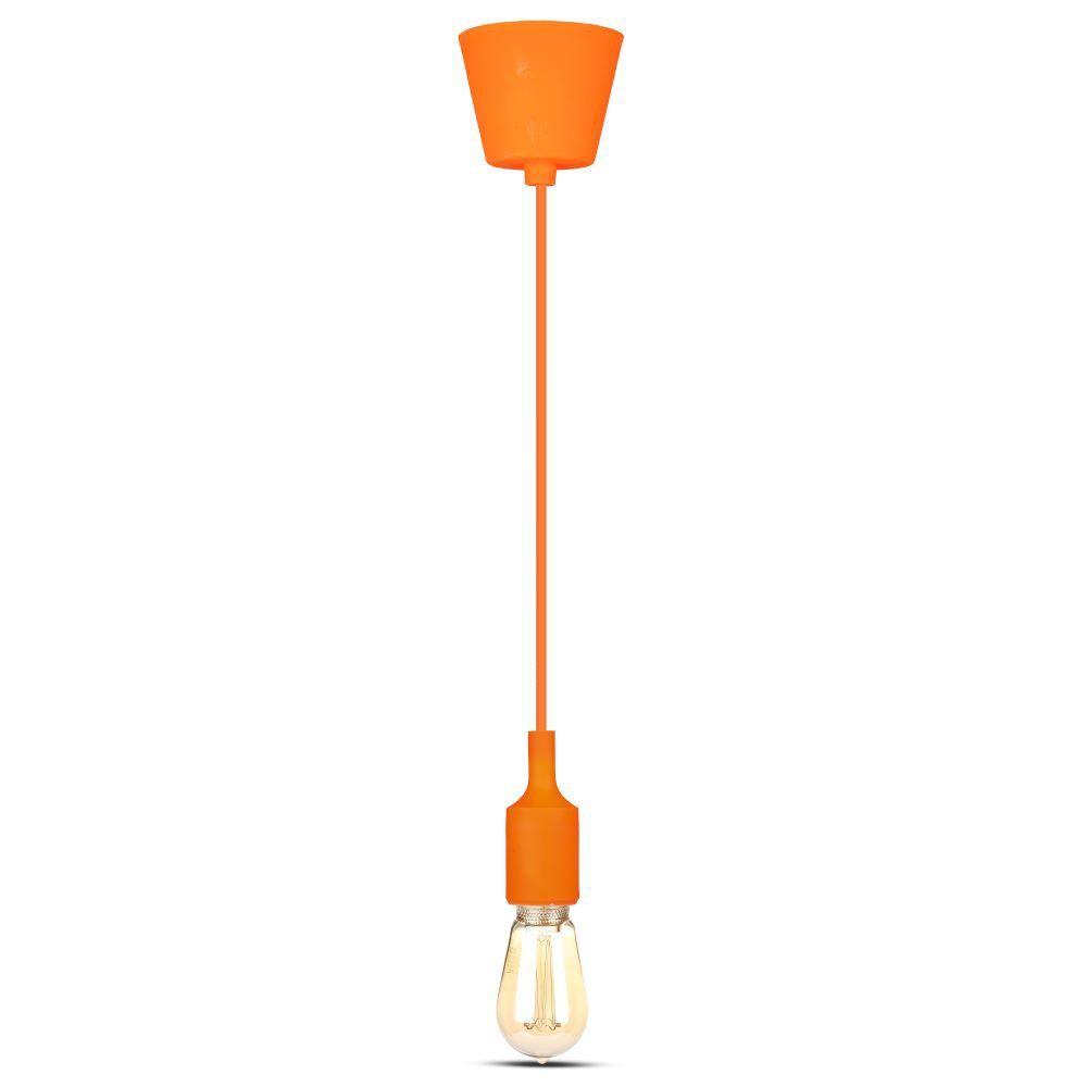 VT-7228 E27 SILICONE PENDANT HOLDER-ORANGE