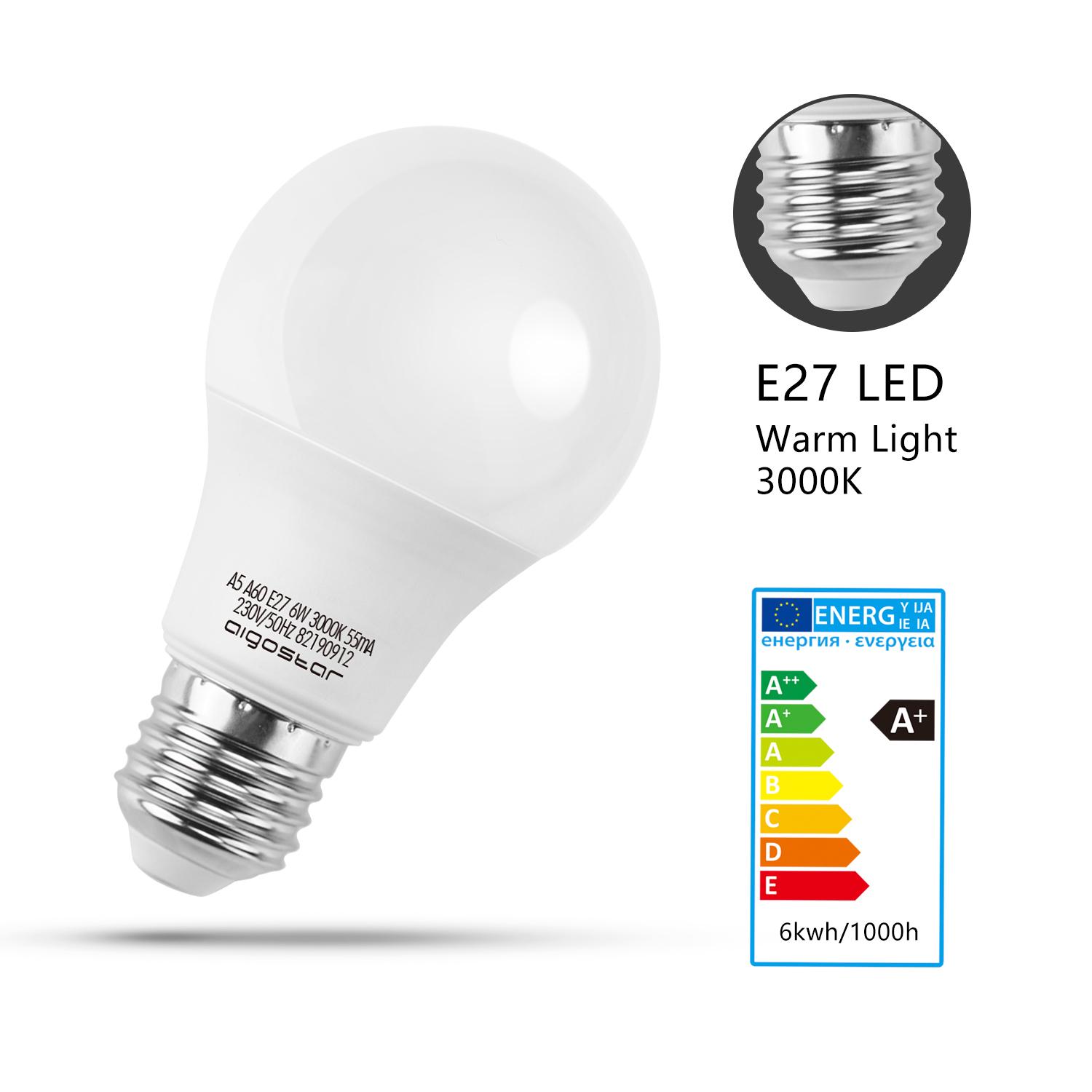 LED E27 A60 6W