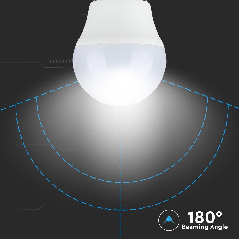 VT-2216 5.5W G45 LED PLASTIC BULB 6400K E27 ,CRI>95