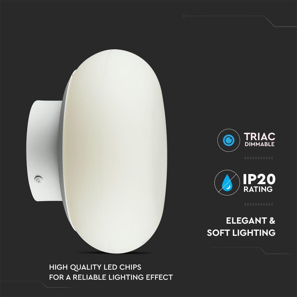 12W Lampka nocna (Ściemniacz TRIAC) Barwa: 3000K, Biały, VTAC, SKU 40041