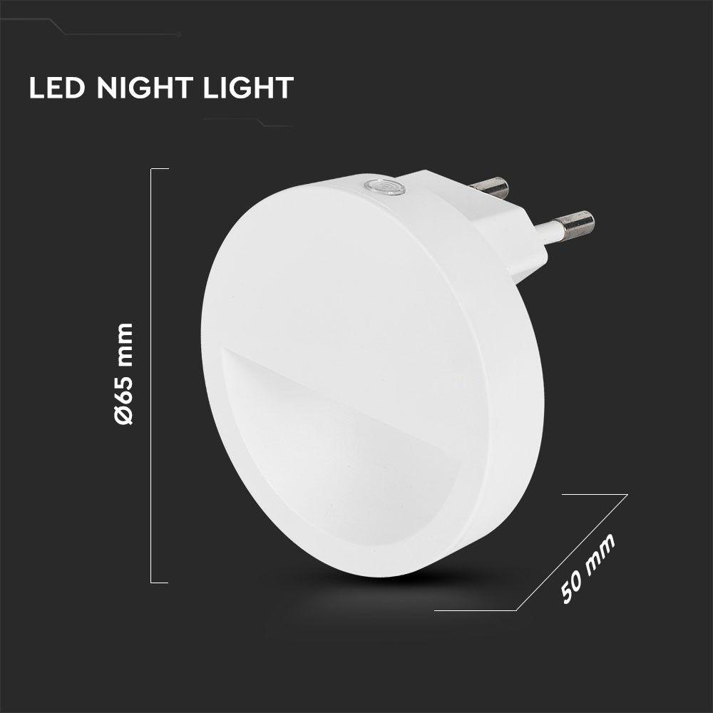 VT-86 0.45W LED NIGHT LIGHT(EU PLUG) SAMSUNG CHIP 4000K ROUND