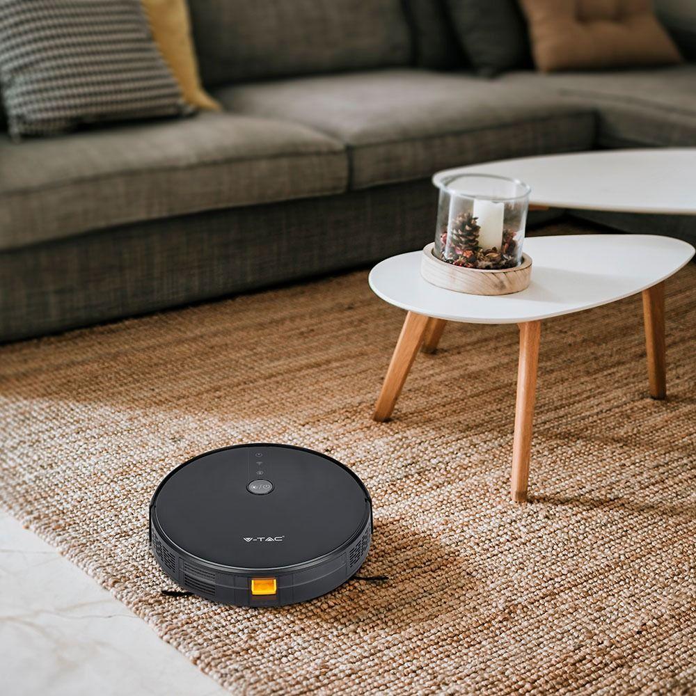 Automatyczny odkurzacz GYRO ROBOTIC VACUUM, Wtyczka BS, Kompatybilna z Amazon Alexa i Google Home, Czarny, VTAC, SKU 7912