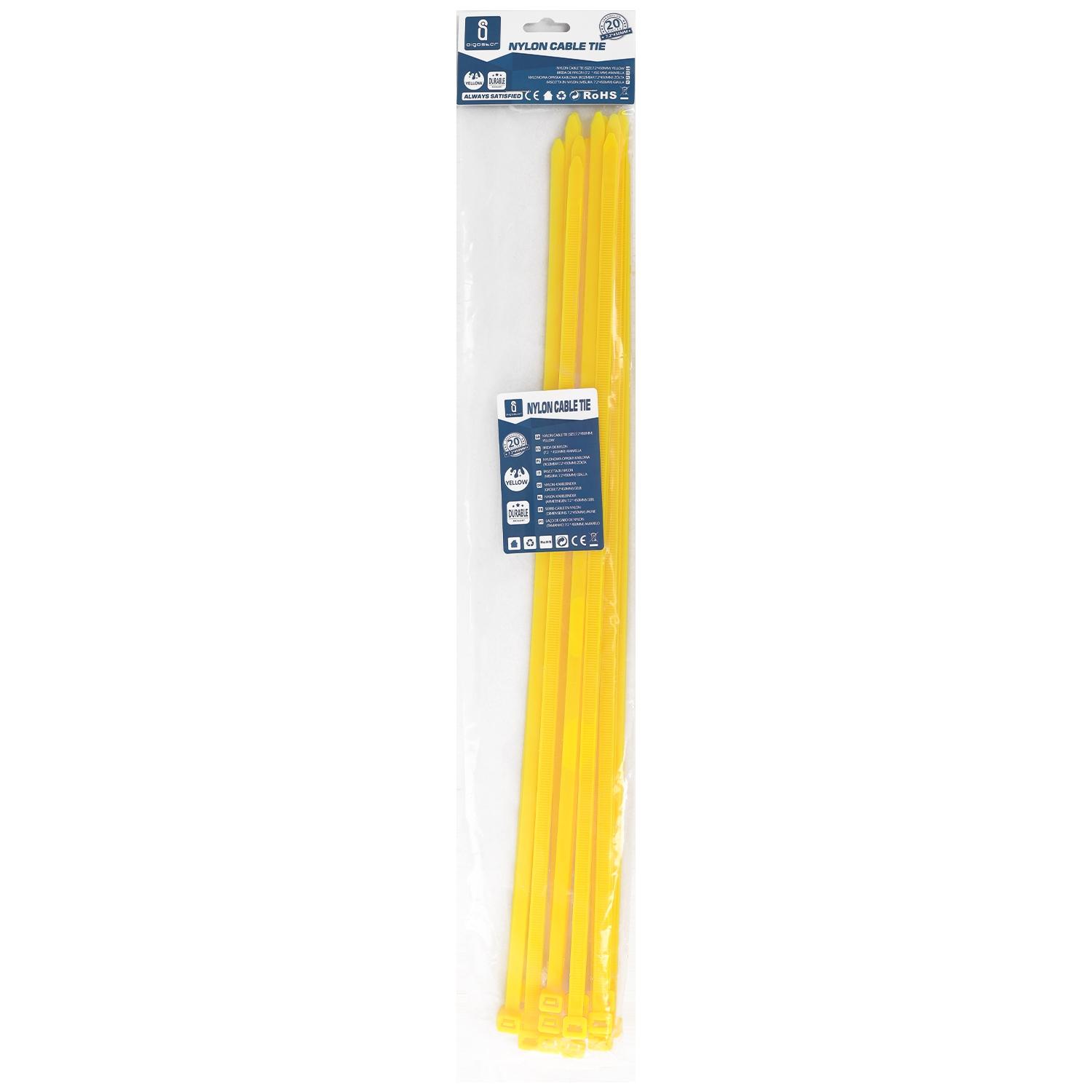 Nylon Cable Ties W7.2*L450mm Yellow