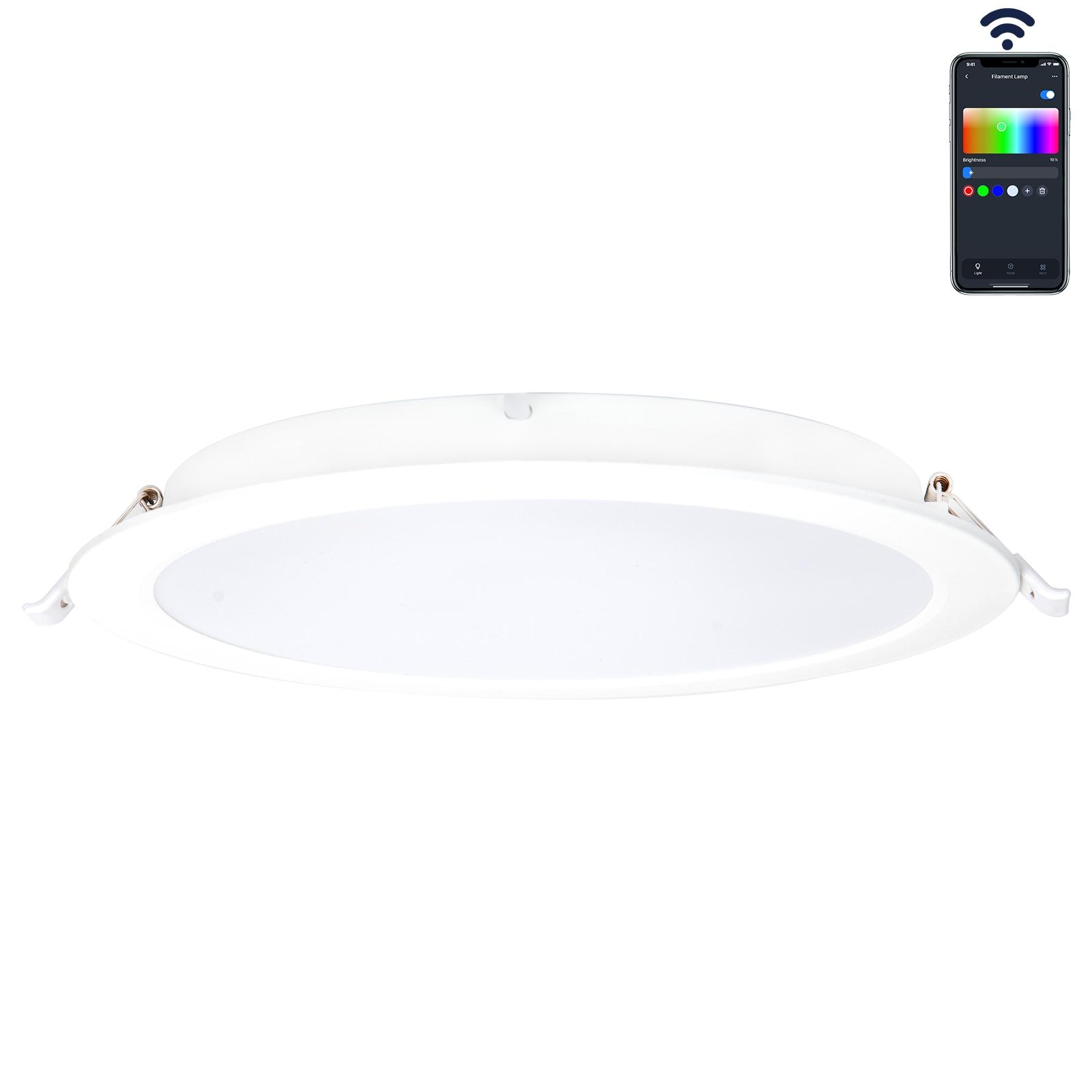 BLUETOOTH MESH SAMRT LED E6 BACK-LIT DOWN LIGHT 18W RGB+CCT