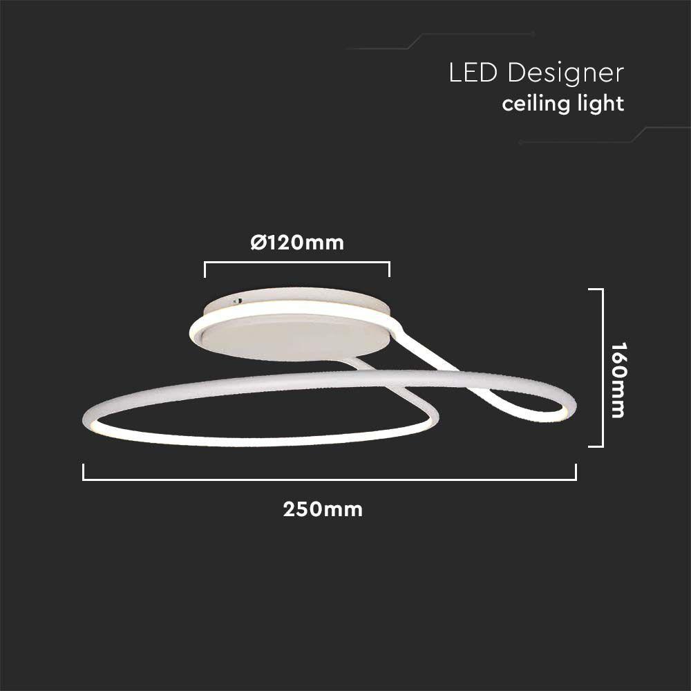 VT-7784 24W LED DESIGNER LIGHT 4000K WHITE