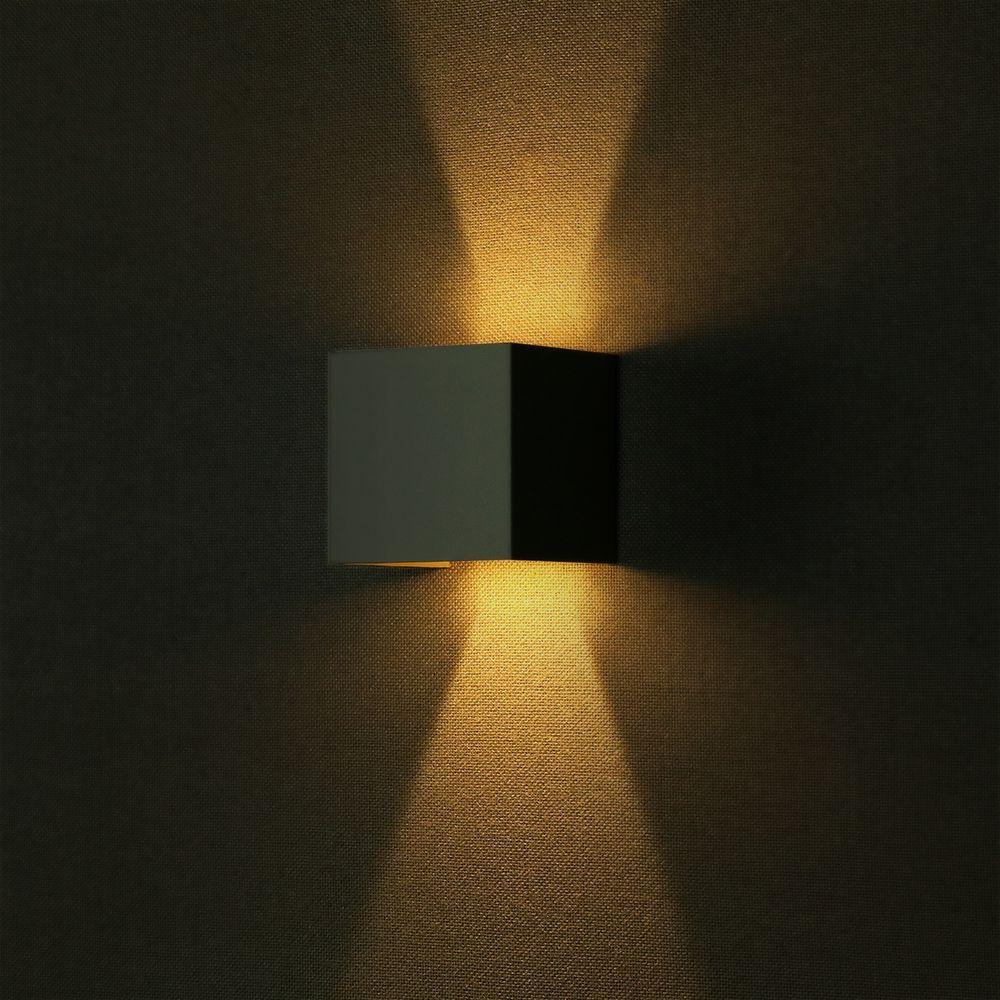 VT-759-12 11W WALL LAMP BRIDGELUX CHIP 3000K GREY SQUARE