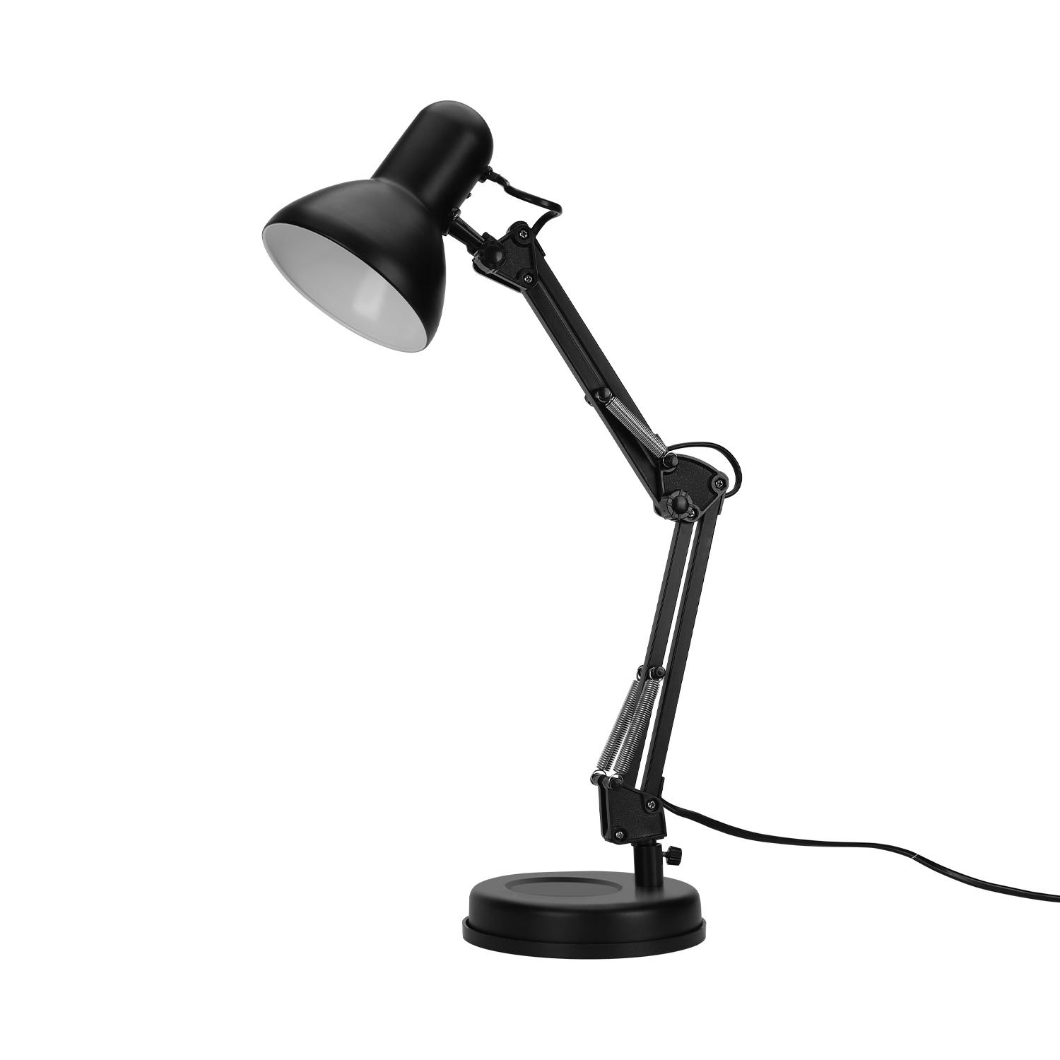 Metal Foldable Table Lamp Black (Without Light Source) E27