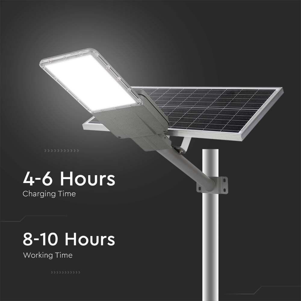 30W Lampa Uliczna LED Solarna,  Bateria: 60AH LiFePO4, Barwa: 4000K     , VTAC, SKU 10226