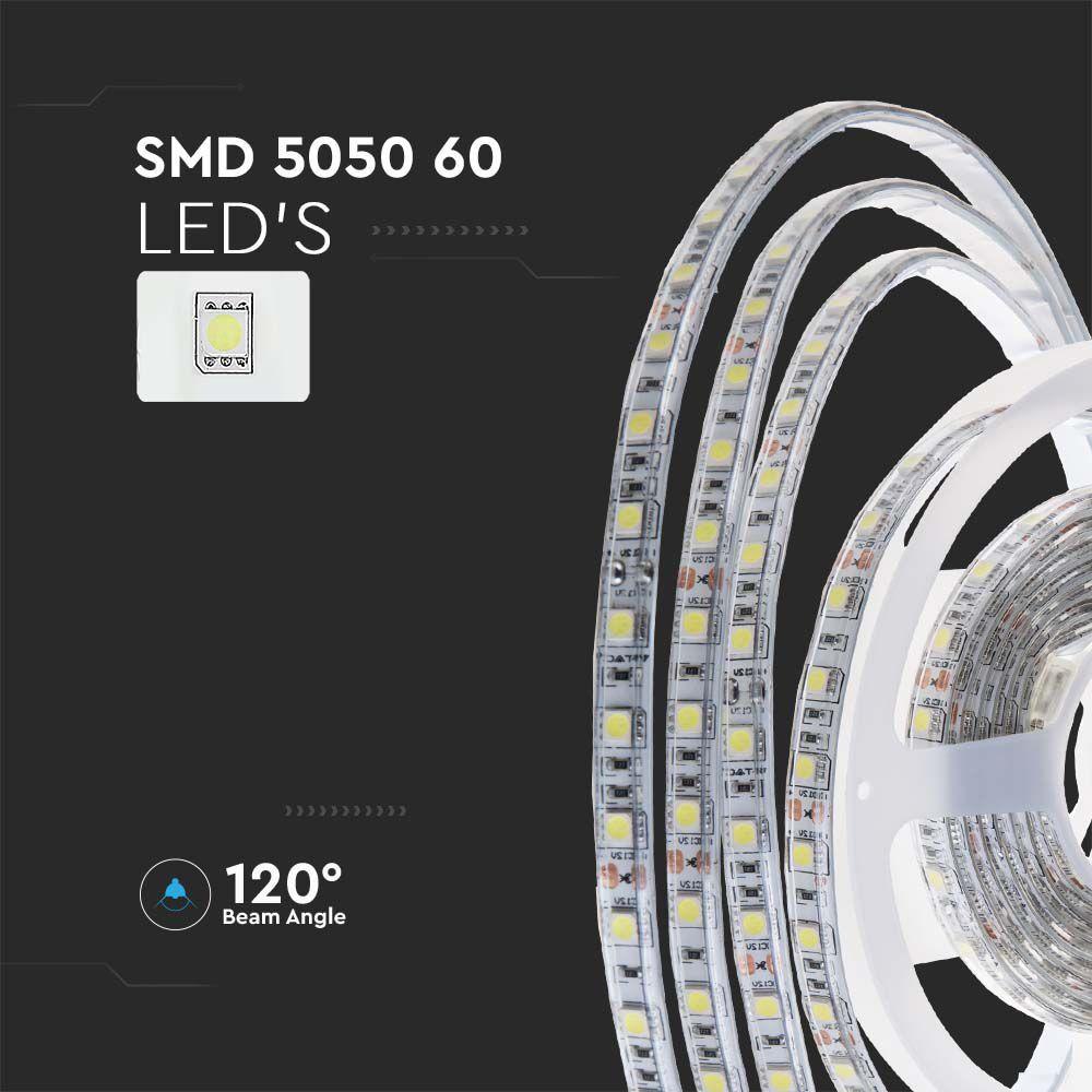 VT-5050 60 11W LED STRIP LIGHT 6500K SET IP65 12V