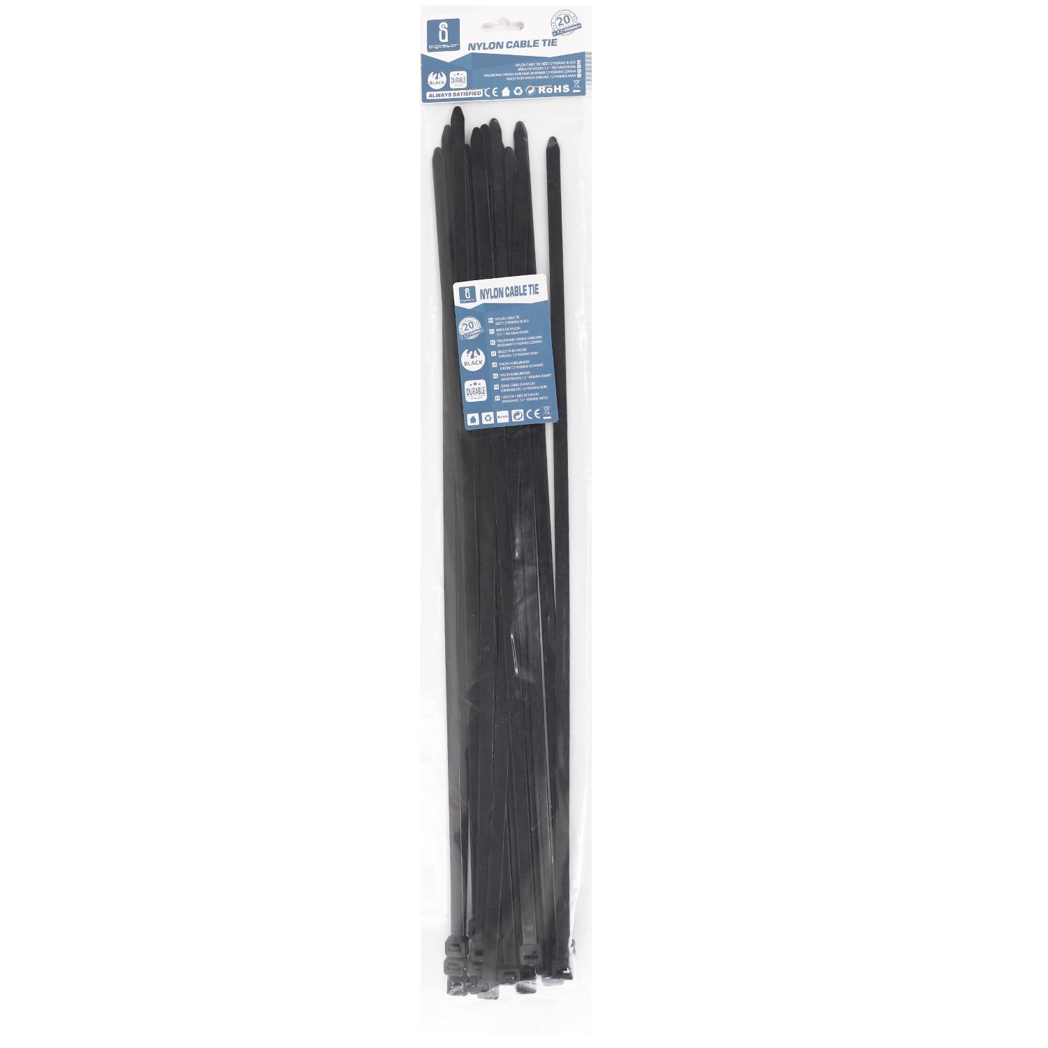 Nylon Cable Ties W7.2*L450mm Black