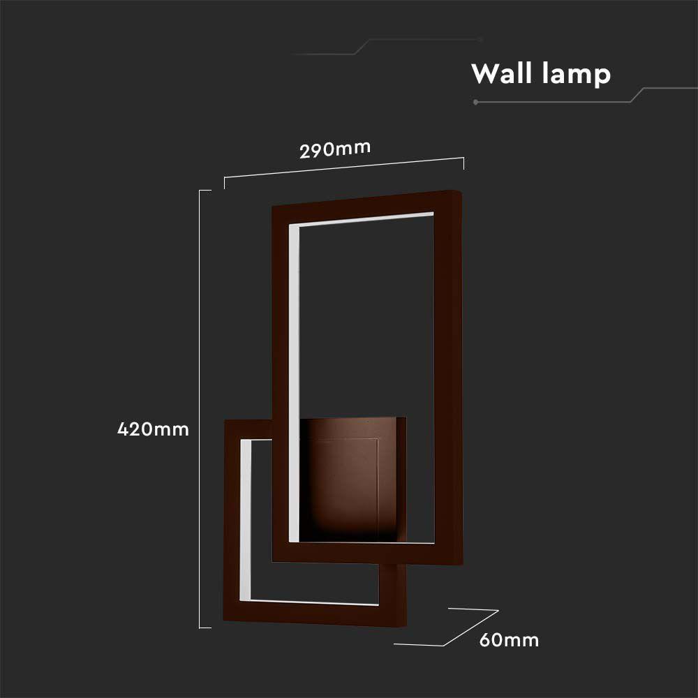 VT-11120 20W LED WALL LAMP 3000K CORTEN BODY IP20