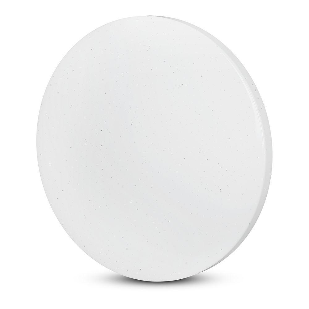 36W Plafon LED DOME, Średnica: 450,  Klosz: Efekt gwiazdek, Barwa:3w1, VTAC, SKU 217608