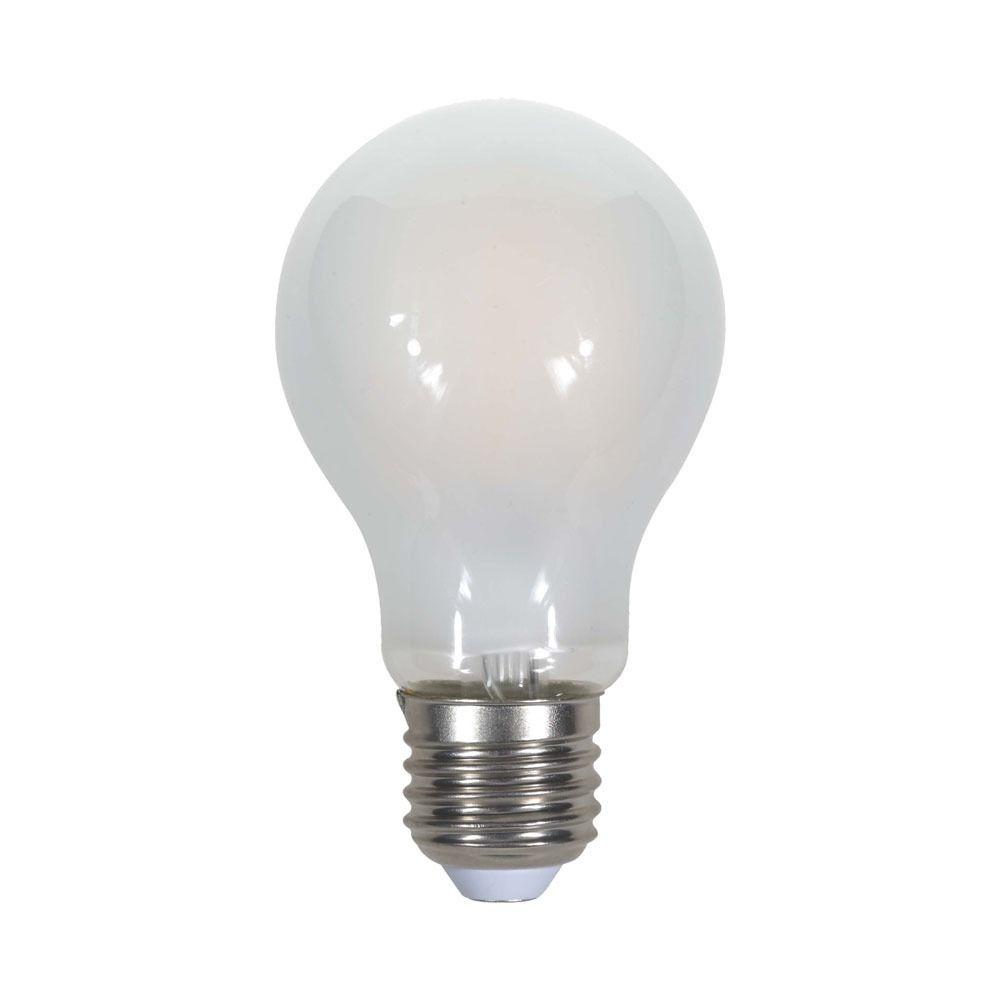 8W A67 Żarówka LED Filament, Klosz: Mleczny, Barwa:2700K, Trzonek:E27, VTAC, SKU 4483